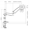 Soporte de sobremesa Equip para monitor articulado de 13–27 inch