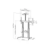 Equip 650605 Carro LFD telescópico para pantallas extragrandes de 60-100