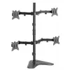 Soporte de sobremesa ajustable Equip para cuatro monitores de 17