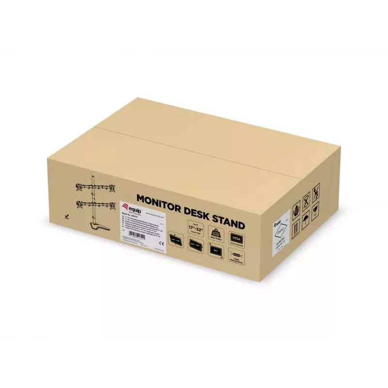 Soporte de sobremesa ajustable Equip para cuatro monitores de 17
