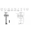 Soporte de TV motorizado con mando a distancia Equip 37–65