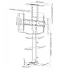 Soporte de TV motorizado con mando a distancia Equip 37–65