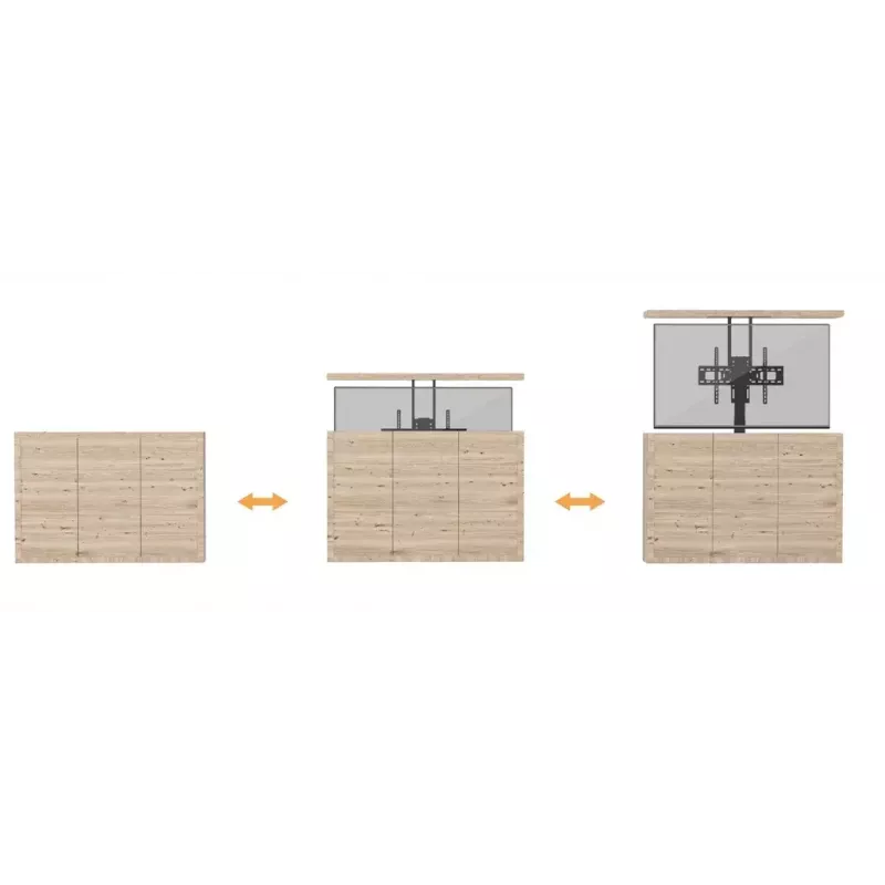 Soporte de TV motorizado con mando a distancia Equip 37–65