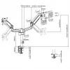 Soporte de sobremesa Equip para doble monitor de 17