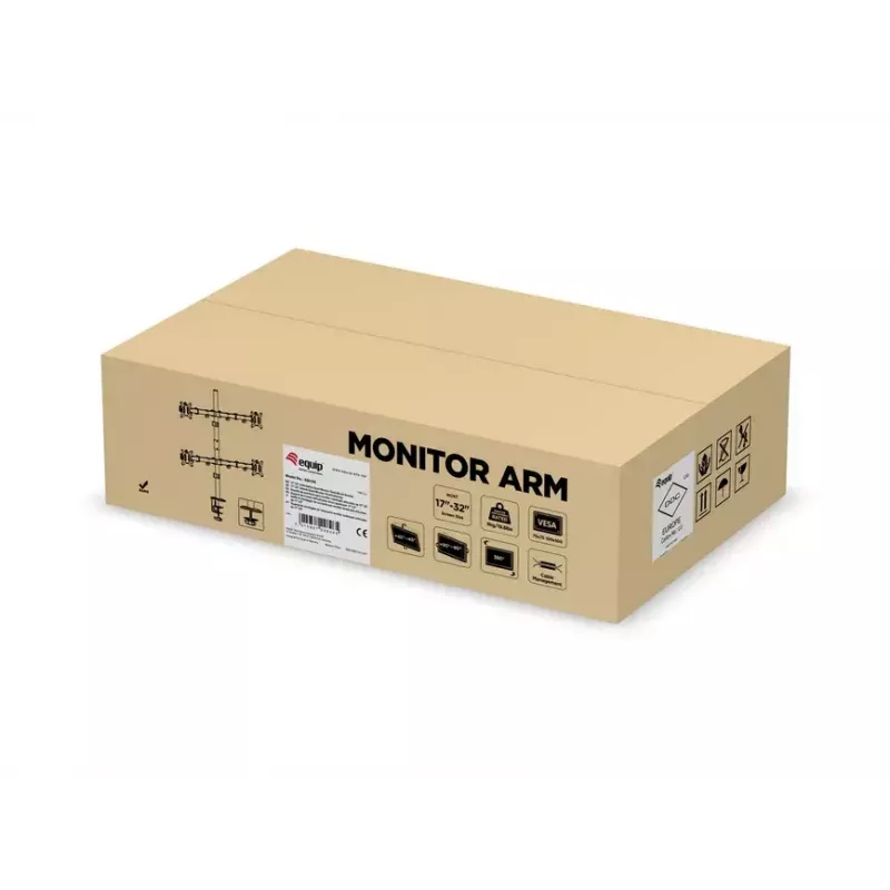 Soporte de sobremesa ajustable Equip para cuatro monitores de 17
