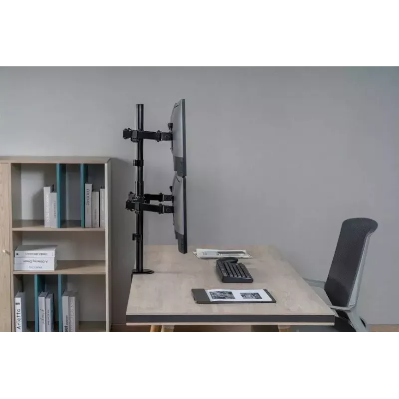 Soporte de sobremesa ajustable Equip para cuatro monitores de 17
