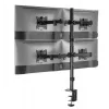 Soporte de sobremesa ajustable Equip para cuatro monitores de 17