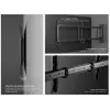 Soporte de pared giratorio motorizado para TV Equip 32 inch-75 inch, 50 kg, 81,3 cm (32 inch), 190,5 cm (75 inch), 200 x 200 mm, 600 x 400 mm, Negro