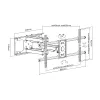 Soporte de pared para TV inclinable/giratorio Equip 37–90
