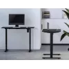 Bastidor de mesa elevable eléctrico Equip 650812, negro, rectangular, plástico