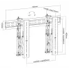 Soporte de pared para videowall pop-out Equip 37