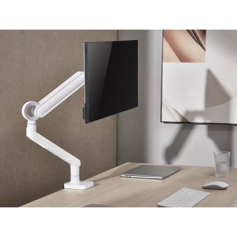Soporte de mesa premium para monitor Equip 17 inch-35 inch, blanco