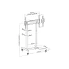 Carro móvil motorizado para pantallas LFD Equip 55
