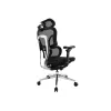 Silla de oficina ergonómica premium Equip con reposacabezas y brazos, negro