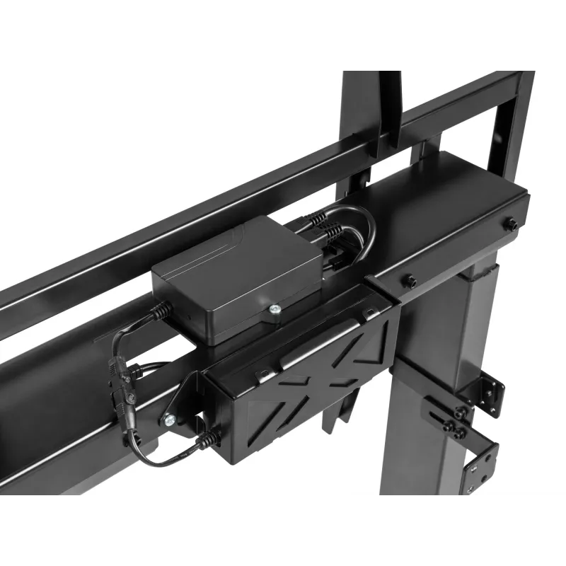 Soporte de pared motorizado fijo Equip 55 inch-100 inch, 139,7 cm (55 inch), 2,54 m (100 inch), 200 x 200 mm, 800 x 600 mm, aluminio, plástico, acero inoxidable, negro