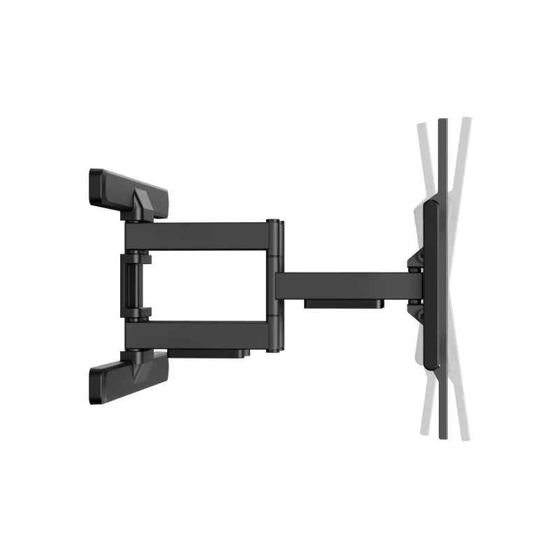 Soporte de pared para TV full-motion Equip 43 inch-100 inch, 200 x 200 mm, 800 x 400 mm, -10 - 5°, -60 - 60°, plástico, acero inoxidable, negro