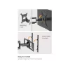 Soporte de pared para TV full-motion Equip 43 inch-100 inch, 200 x 200 mm, 800 x 400 mm, -10 - 5°, -60 - 60°, plástico, acero inoxidable, negro