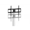 Soporte de suelo para TV EQUIP 650614 para pantallas de 37 inch-86 inch, hasta 45 kg, VESA 100x100-600x400, altura 900-1100 mm, inclinación -10° a 5°, plata