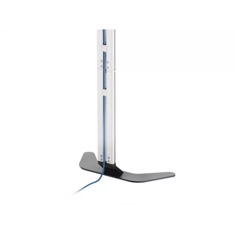 Soporte de suelo para TV EQUIP 650614 para pantallas de 37 inch-86 inch, hasta 45 kg, VESA 100x100-600x400, altura 900-1100 mm, inclinación -10° a 5°, plata