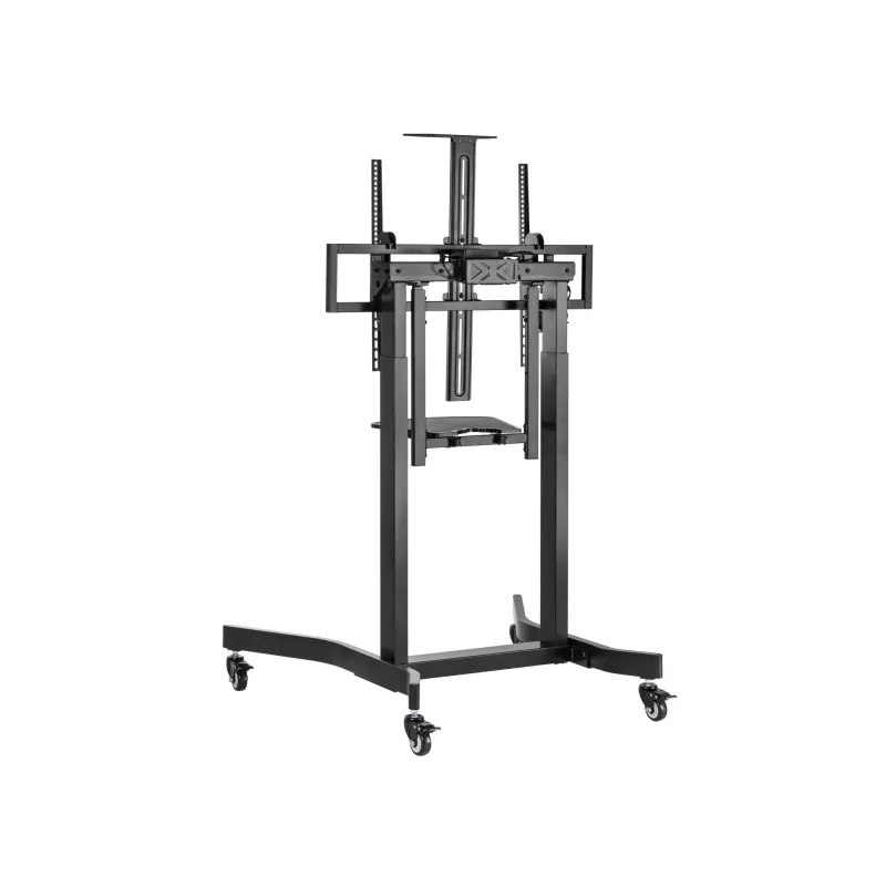 Carro móvil motorizado para pantallas LFD Equip 55 inch-100 inch, 2,54 m (100 inch), 200 x 200 mm, 800 x 600 mm, -10 - 5°, aluminio, plástico, acero inoxidable, negro