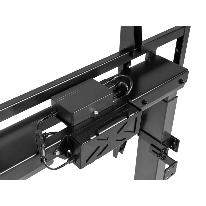 Carro móvil motorizado para pantallas LFD Equip 55 inch-100 inch, 2,54 m (100 inch), 200 x 200 mm, 800 x 600 mm, -10 - 5°, aluminio, plástico, acero inoxidable, negro