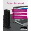 ICY BOX IB-DK2252AC Cableado USB 3.2 Gen 1 (3.1 Gen 1) Type-C Negro