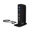 ICY BOX IB-DK2252AC Cableado USB 3.2 Gen 1 (3.1 Gen 1) Type-C Negro