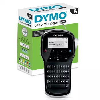 DYMO LabelManager ™ 280 AZERTY, AZERTY, D1, transferencia térmica, 180 x 180 DPI, 15 mm/s, negro, plata