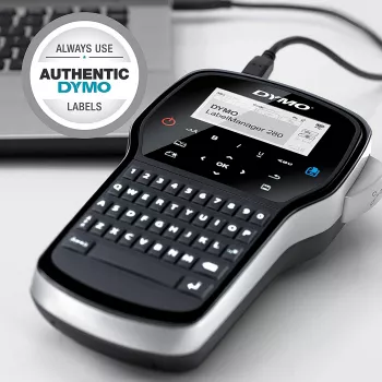 DYMO LabelManager ™ 280 AZERTY, AZERTY, D1, transferencia térmica, 180 x 180 DPI, 15 mm/s, negro, plata
