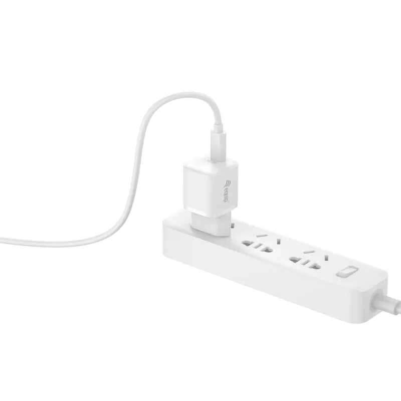Cargador Equip USB-C PD de 1 puerto 20W, 25 uds./pack, interior, AC, 12 V, blanco
