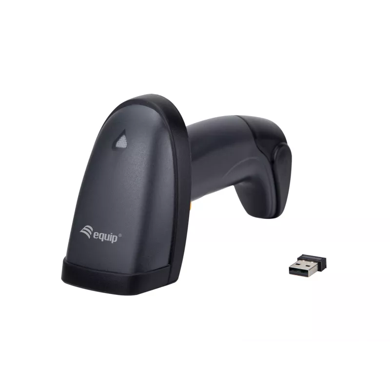 Equip lector de códigos de barras 2D inalámbrico dual-mode 2,4GHz + Bluetooth, con soporte