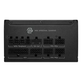 MSI MAG A850GLS PCIE5 fuente de alimentación 850 W 24 pines ATX ATX negro