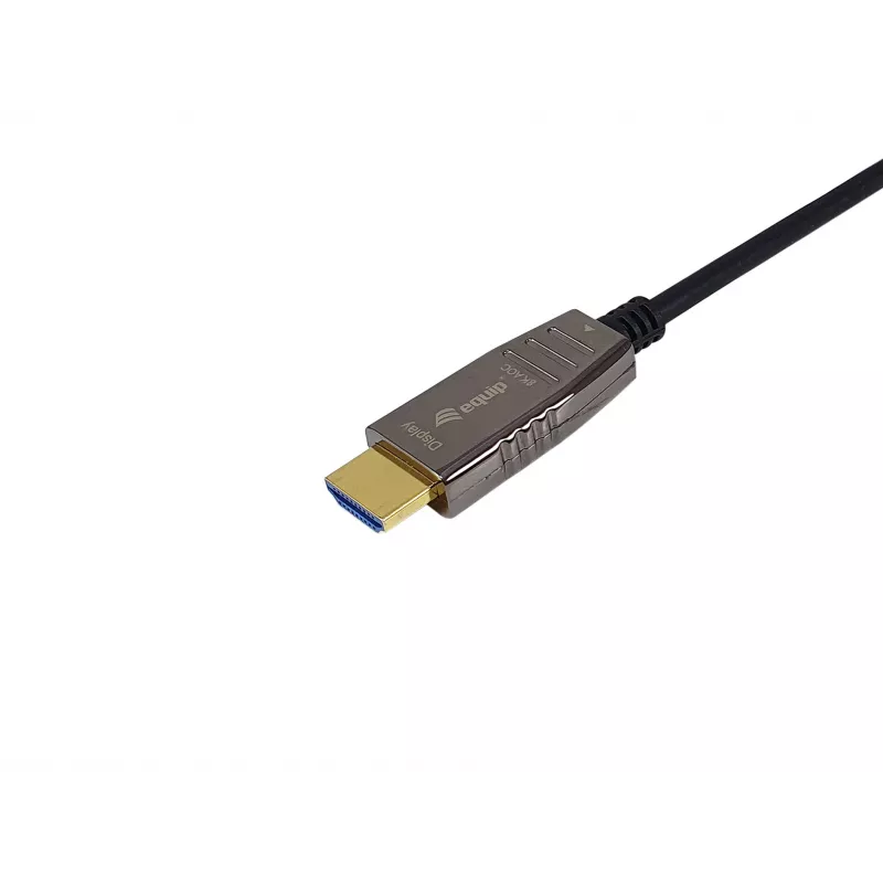Equip cable óptico activo HDMI 2.1, 10 m, 8K/60 Hz, HDMI Type-A (estándar), HDMI Type-A (estándar), 3D, Audio Return Channel (ARC), negro