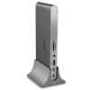 Lindy DST-Pro 5K XT, base de acoplamiento para portátil USB-C con triple pantalla (4K) o pantalla única (5K) y carga pasante de 100 W