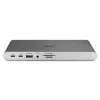 Lindy DST-Pro 5K XT, base de acoplamiento para portátil USB-C con triple pantalla (4K) o pantalla única (5K) y carga pasante de 100 W