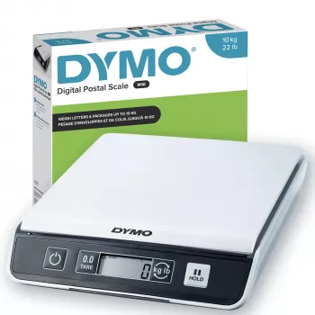 DYMO M10 báscula digital para paquetes y envíos | hasta 10 kg de capacidad | 20 cm x 20 cm