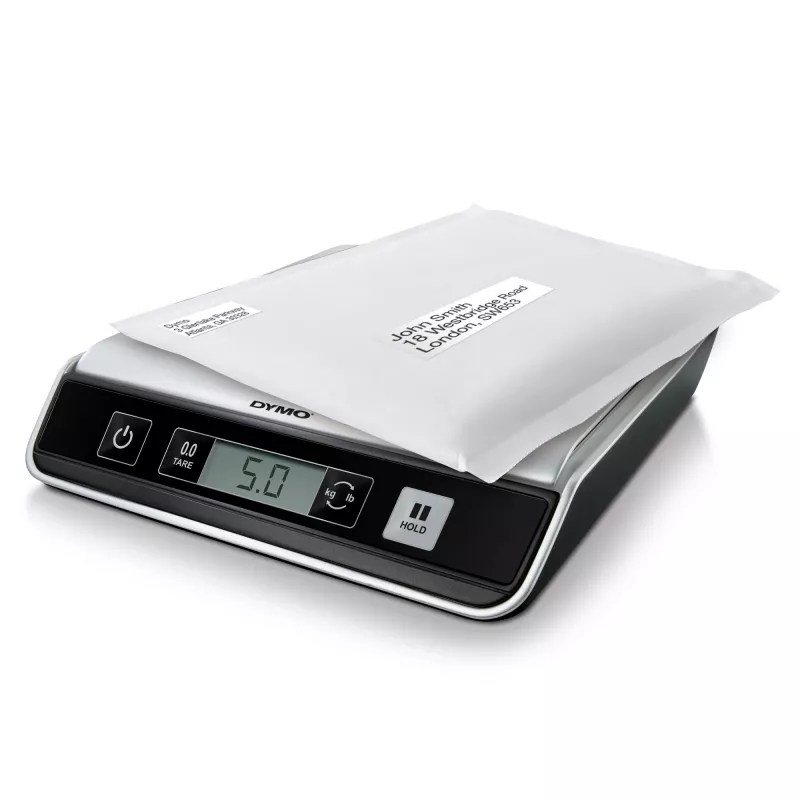 DYMO M10 báscula digital para paquetes y envíos | hasta 10 kg de capacidad | 20 cm x 20 cm