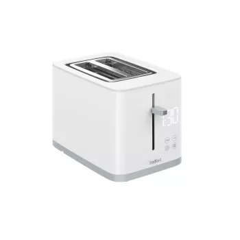 Tostadora Tefal Sense TT6931 — 2 rebanadas, 850 W, blanca, 7 niveles de tostado, indicador LED