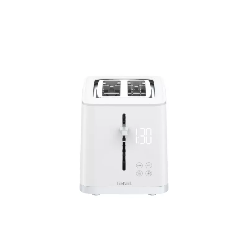 Tostadora Tefal Sense TT6931 — 2 rebanadas, 850 W, blanca, 7 niveles de tostado, indicador LED