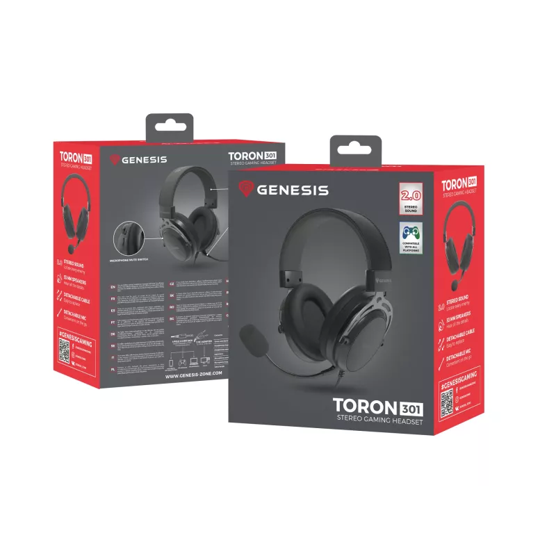 GENESIS Toron 301 auriculares con cable diadema gaming negro