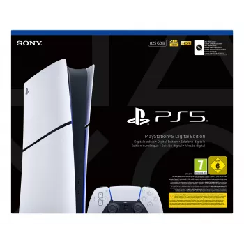 Sony PlayStation 5 Digital Edition (Slim) 825 GB Wi-Fi negro, blanco