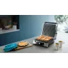 Philips serie 5000 parrilla de contacto, aluminio, rectangular, giratoria, 200 °C, tapa abatible, tapa de cierre, 180°
