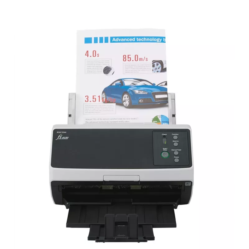 Ricoh FI-8150 ADF + escáner con alimentador 600 x 600 DPI A4 negro, gris