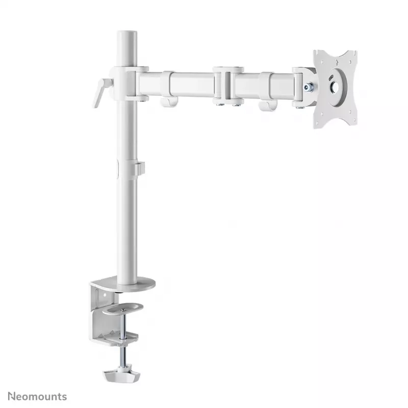 Neomounts NM-D135WHITE soporte de monitor 10-30 pulgadas, pinza/pasacables de mesa, 8 kg, 25,4 cm (10 pulgadas), 76,2 cm (30 pulgadas), 100 x 100 mm, blanco
