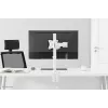 Neomounts NM-D135WHITE soporte de monitor 10-30 pulgadas, pinza/pasacables de mesa, 8 kg, 25,4 cm (10 pulgadas), 76,2 cm (30 pulgadas), 100 x 100 mm, blanco