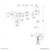 Neomounts NM-D135WHITE soporte de monitor 10-30 pulgadas, pinza/pasacables de mesa, 8 kg, 25,4 cm (10 pulgadas), 76,2 cm (30 pulgadas), 100 x 100 mm, blanco