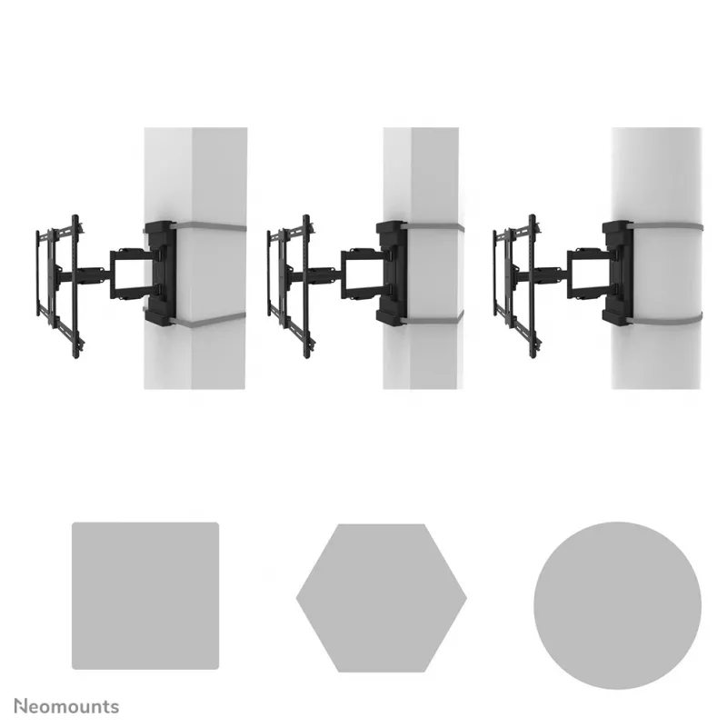 Neomounts WL40S-910BL16 soporte de montaje en mástil para TV 40-70 pulgadas - Full-Motion - diámetro 25-100 cm