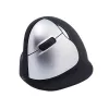 R-Go Tools Ratón ergonómico R-Go HE Break con software de pausas, grande (tamaño de mano ≥ 185 mm), para zurdos, Bluetooth, negro
