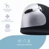 R-Go Tools Ratón ergonómico R-Go HE Break con software de pausas, grande (tamaño de mano ≥ 185 mm), para zurdos, Bluetooth, negro