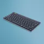 R-Go Tools Teclado ergonómico R-Go Compact Break, teclado compacto con software de pausas, QWERTY (US), Bluetooth, negro